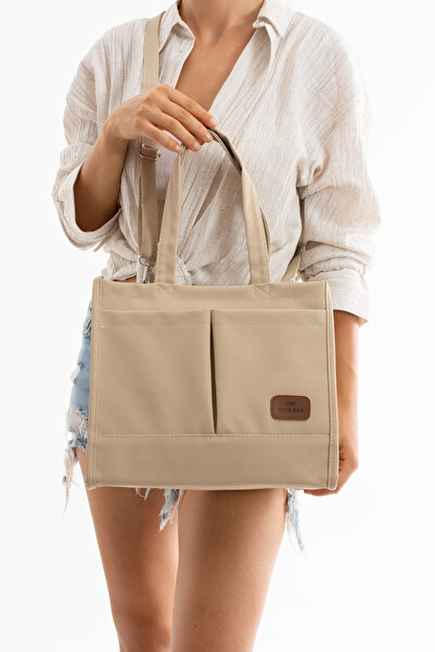 Reddington Buzzy Fabric Women's Hand and Shoulder Bag - Front Pocket and Zipper