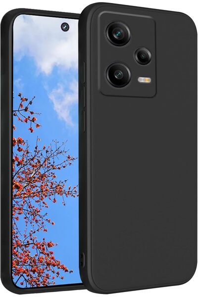 Caseji Redmi Note 12 Pro 5G Uyumlu İçi Kadifeli Kamera Korumalı Lansman Kılıf