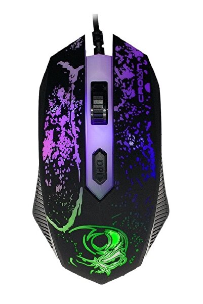 Crown Micro Cmxg-110 Tpr Kaplama Rainbow Aydınlatmalı Gaming Oyuncu Mouse