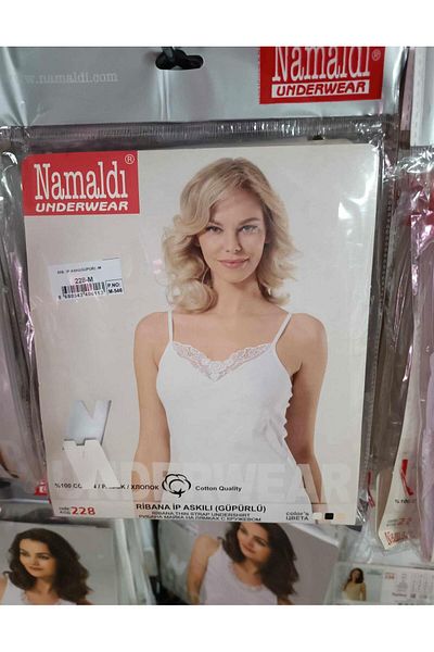 Namaldı Tricou cu bretele din frânghie Ribana pentru femei 228 - 6 buc