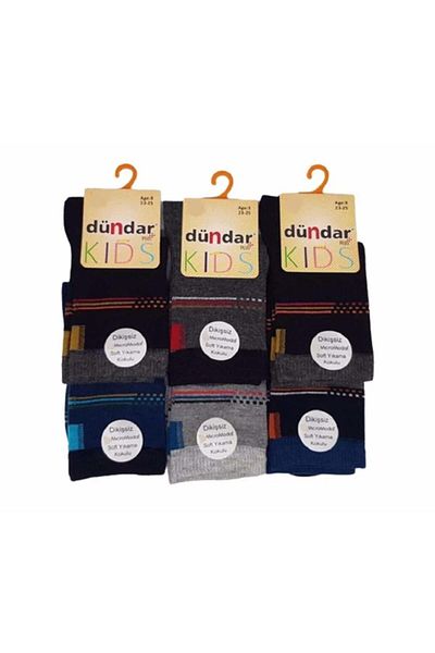 Dündar Plus Modal Socks for Boys - 6 Pieces