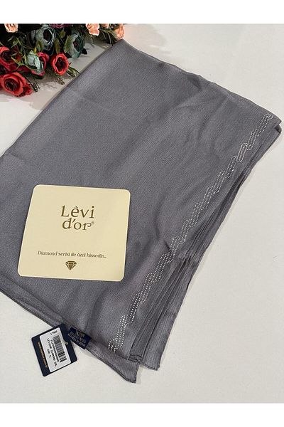 Levidor Premium Diamond Stone Shawl Σκούρο Γκρι Dxs0310