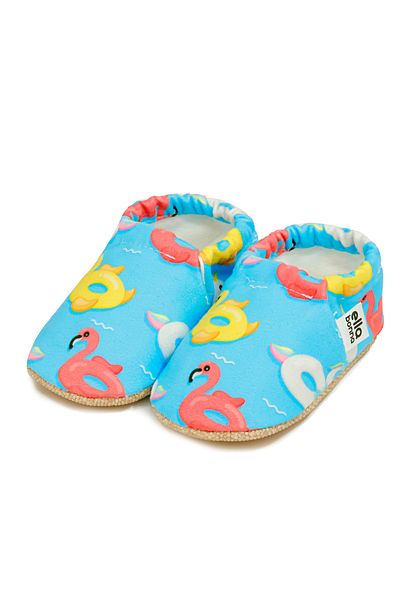 Ella Bonna Non-Slip Sole Duck Patterned Baby Booties, Home Boots Slippers Nursery Shoes Slippers