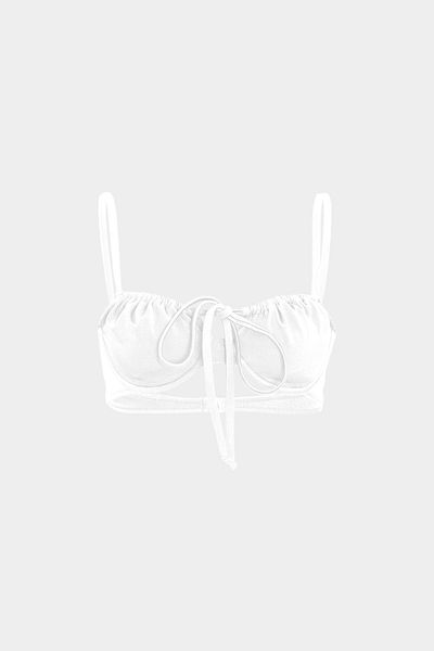 Açelya Okcu LUNA Slim Fit Premium Women's Bikini Top - Drawstring Detail