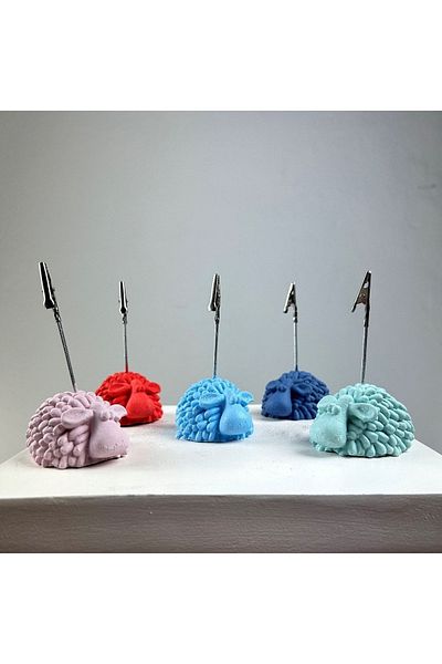 oasis decoration Lamb Note Holder Set of 5 (coral-gray Blue-Pink-light Blue-mint)