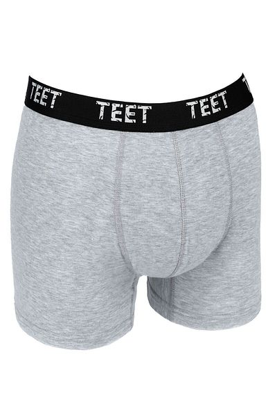 TEET Ανδρικό Boxer Premium Σετ 5 βαμβακερών λύκρα μονόχρωμο δώρο με πλήρη φόρμα