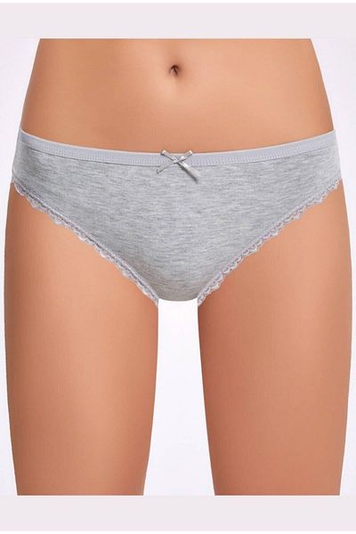İLKE İÇ GİYİM Chiloți de bikini din dantelă Melange pentru femei Ilke 278 - 6 buc