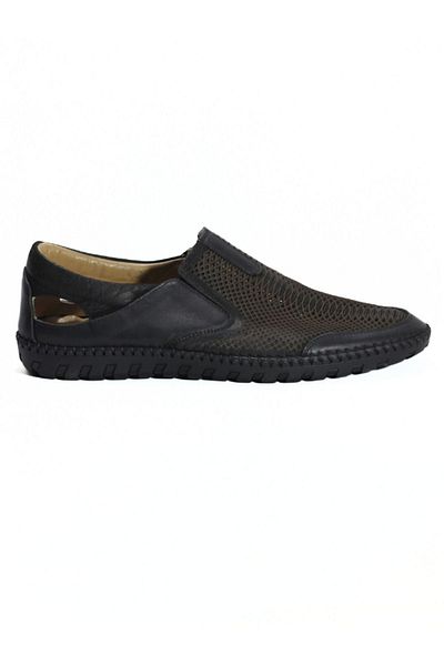 Yeşildaş Genuine Leather Summer Men's Shoes - Orthopedic Design