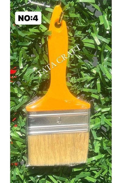 TATA CRAFT CUTTING BRUSH NO:4 PLASTIC HANDLE
