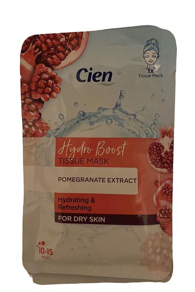 Cien Hydro Boost Moisturizing Refreshing Sheet Face Mask Mask Garnet essence and pomegranate
