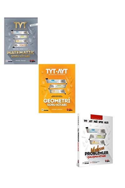 Metin Yayınları Metin Tyt Matematik Soru Bankası+ Tyt Ayt Geometri + Probleml...