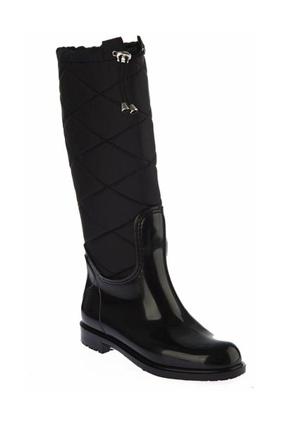 Fox Shoes E476051504 Černé dámské holínky do deště