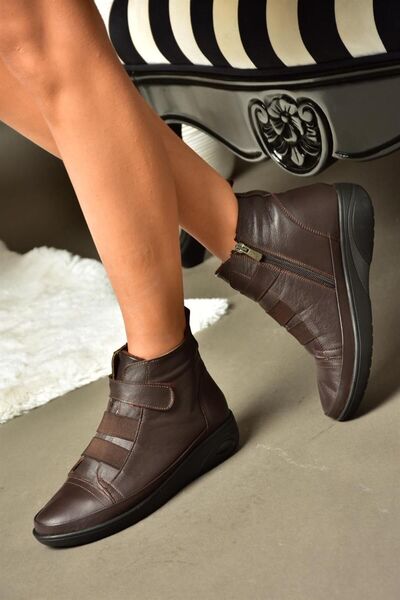 Fox Shoes R555001103 Brown Leather Comfort Sole Women's Boots