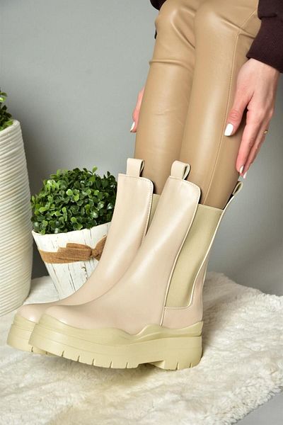 Fox Shoes N280420009 Γυναικείες μπότες με χοντρή σόλα