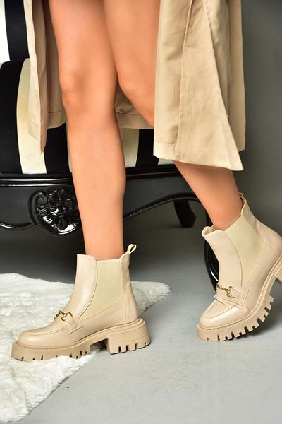 Fox Shoes R312154109 Γυναικείες μπότες με χοντρή σόλα