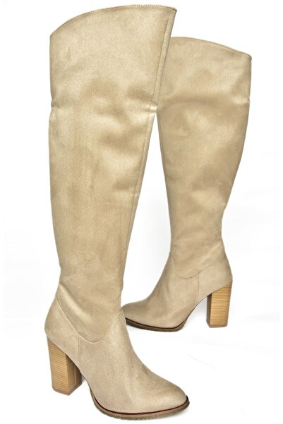 Fox Shoes Béžové dámské kozačky A654018002