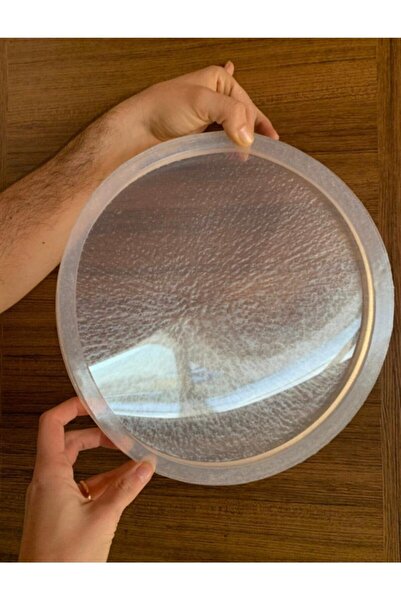 MoldsAndMore Yuvarlak 30cm Silikon Kalıp, Saat Kalıbı, Tepsi Kalıbı, Masa Kalıbı