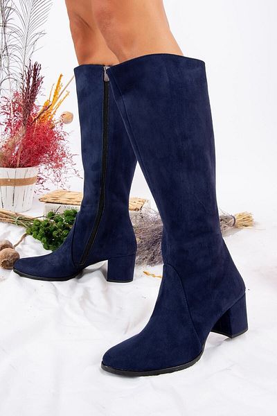 Fox Shoes Γυναικείες μπότες Navy Blue A654252702