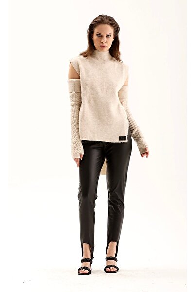 THIMOON Women's Turtleneck Sweater Tunic with Sleeves Accessories