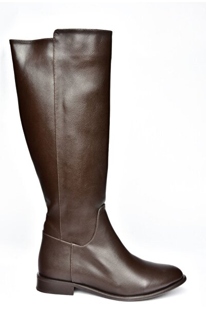 Fox Shoes Hnědé dámské kozačky J654065609