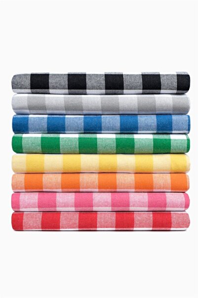 Denizli Concept Fata De Masa Albastra In Carouri - Fete De Masa Si Grădină 160x220 Cm - Stil Retro