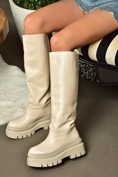 Fox Shoes R726947009 Γυναικείες μπότες με χοντρή σόλα