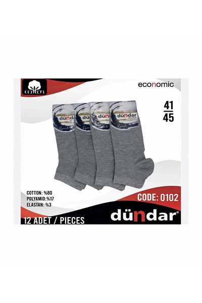 Dündar Ανδρικές κάλτσες Lycra Economical Booties - 6 Τεμάχια