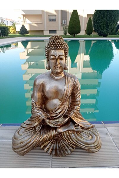 BilgeCe hoMe Oturan buddha heykeli, Oturan Buda heykeli, Buddha heykeli, Poly...