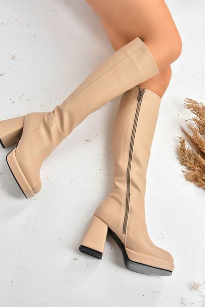 Fox Shoes Γυναικείες μπότες με τακούνι Ten Platform L282390109