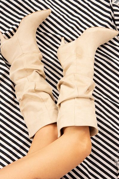 Fox Shoes Skin Suede Γυναικείες Μπότες J749129902