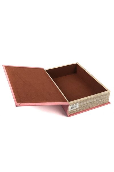 Mikasa Moor Gold Pink Book Box - 30x21x7cm