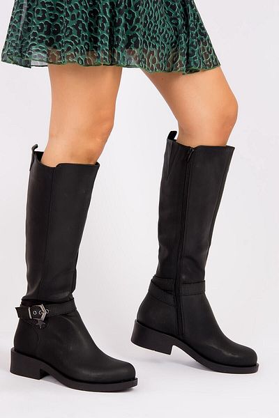 Fox Shoes Μαύρα γυναικεία μποτάκια G674240109