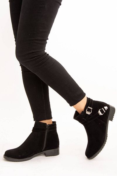 Fox Shoes Μαύρα γυναικεία μποτάκια A726193402