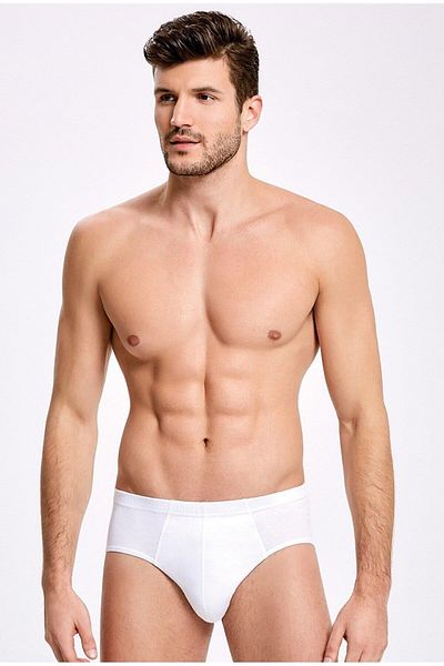 İLKE İÇ GİYİM İlke Ανδρικό Slip Combed Cotton εσώρουχο 115 - 6 Τεμάχια