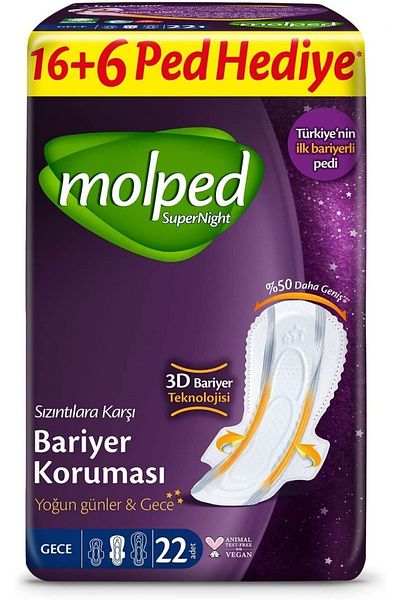 Molped Supernight Ultra Hygienic - Economical Night Giant Pad