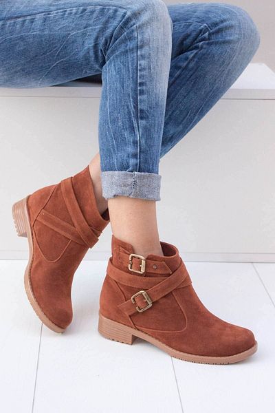 Fox Shoes Tan γυναικείες μπότες A726191002