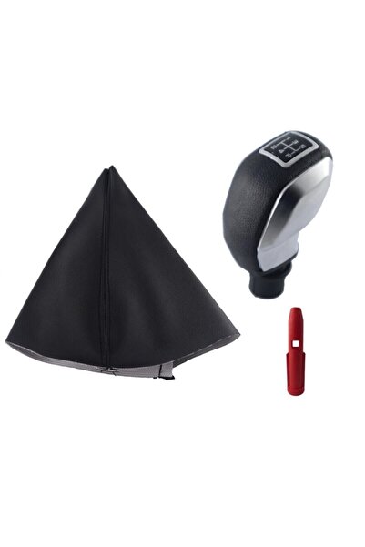 MODA Citroen C-elysee Gri Çerçeve Spor Vites Topuzu Ve Vites Körüğü (ALT ÇERÇEVESİZ) Takımı