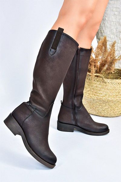 Fox Shoes Καφέ Γυναικείες Μπότες J674272109