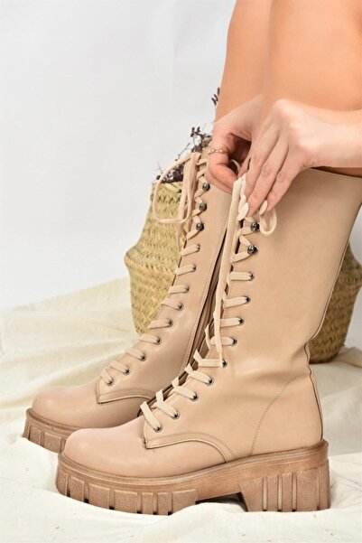 Fox Shoes Γυναικείες μπότες με χοντρή σόλα L996081009