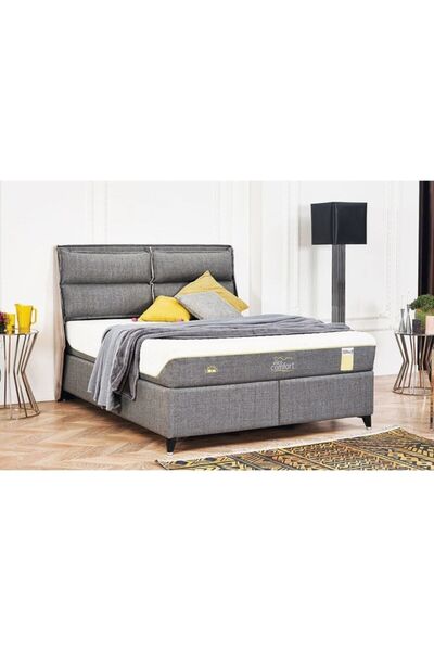 Tutku Yatak Visco Comfort Kuş Tüyü Sünger Yatak+baza+başlık Seti