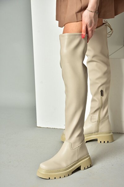 Fox Shoes Bőr vastagtalpú laptop női csizma N404002009