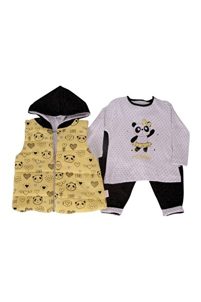 Hippıl Baby مجموعة Hippıl Dancing Panda Baby Girl مكونة من 3 قطع 0362