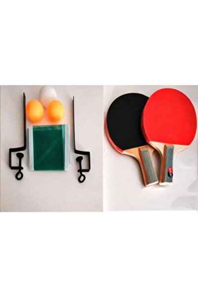 Genel Markalar Inci Paketi Masa Tenis Seti 2 Raket 3 Top Ve File