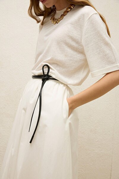 Manuka Ecru Katy Gabardine összegyűjtött szoknya