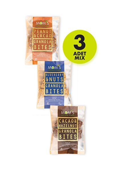 Mom's Natural Foods 3'lü Mix Gluten Free Granola BITES