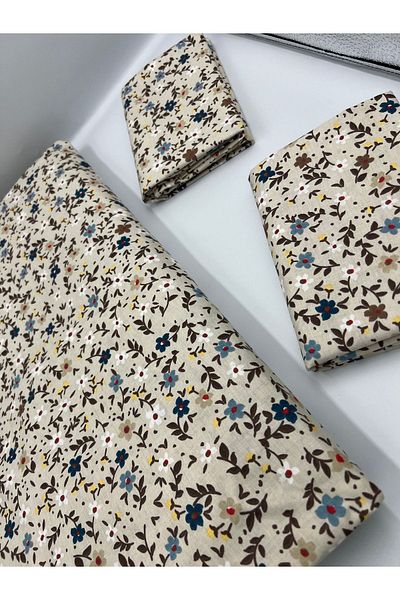 pınarhome collectıon ملاءة مطاطية من القماش القطني 100% + غطاء وسادة عمق الزاوية 28-30 سم من القماش الناعم للموسم الجديد