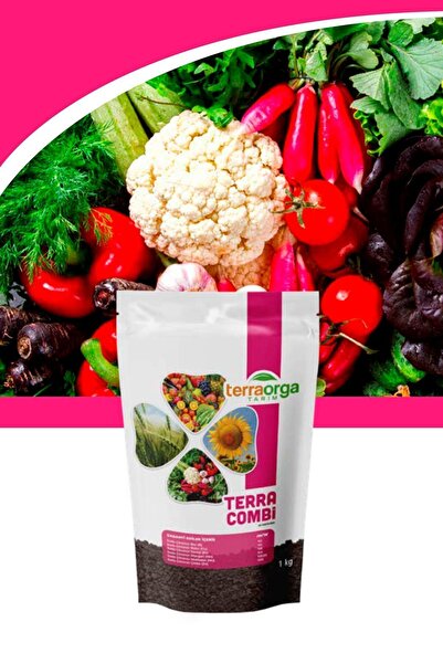 TerraOrga Terra Combi Demir Bakır Bor Molibden Mangan Çinko Magnezyum Içerikli Toz Gübre 1 Kg Pcm1-1