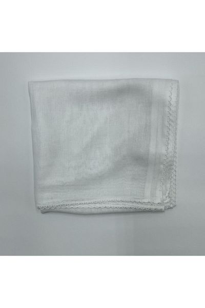 Naz Ipek Pack of 10 White Inner Cheesecloth Headcover - 80X80Cm