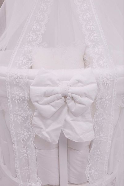 BebeK on For White French Lace Sleeping Set - for Basket Crib