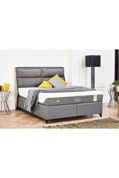 Tutku Yatak Visco Comfort Kuş Tüyü Sünger Yatak+baza+başlık Seti